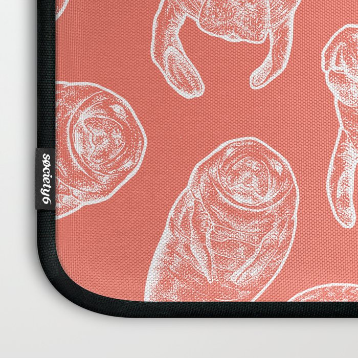 Manatee Print - Coral Laptop Sleeve Gallery Image 3