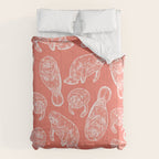 Manatee Print - Coral Comforter Gallery Image 6