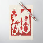 CRIMSON CABINET Wrapping Paper Gallery Image 1