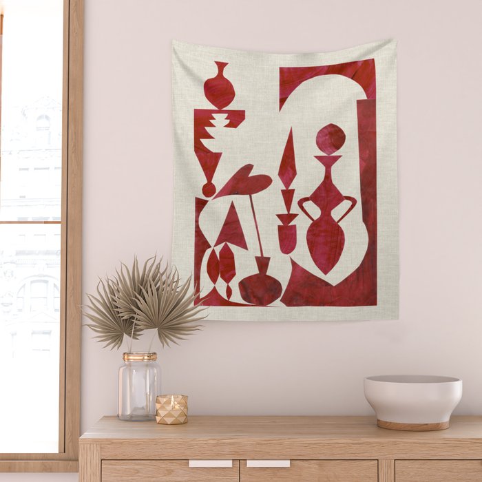 CRIMSON CABINET Wall Tapestry Gallery Image 2