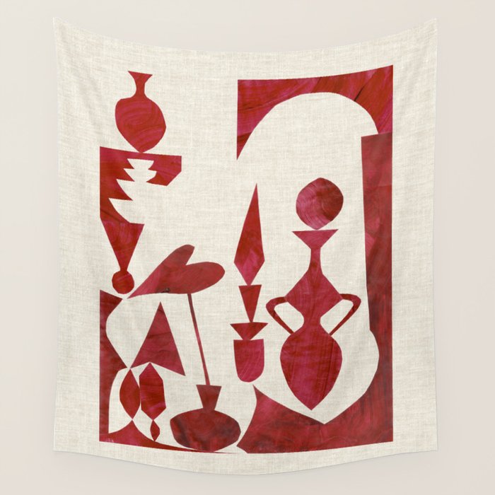 CRIMSON CABINET Wall Tapestry Gallery Image 1