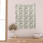 Elegant branch of white magnolia Wall Tapestry Gallery Image 2