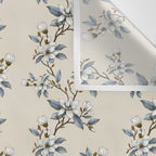 Elegant branch of white magnolia Wall Tapestry Gallery Image 3
