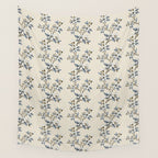 Elegant branch of white magnolia Wall Tapestry Gallery Image 4