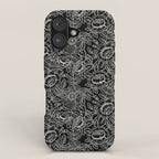 Gothic Rose in Black and White iPhone Case Gallery Image 1