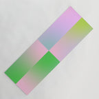 summer gradient pastel checker Yoga Mat Gallery Image 1