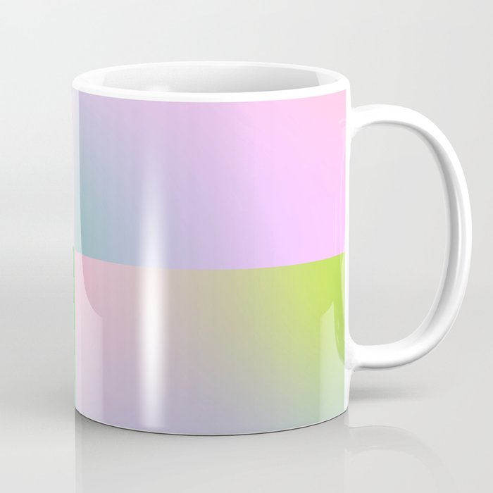 summer gradient pastel checker Coffee Mug Gallery Image 1