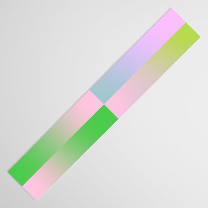 summer gradient pastel checker Table Runner Gallery Image 3