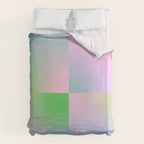 summer gradient pastel checker Duvet Cover Gallery Image 6