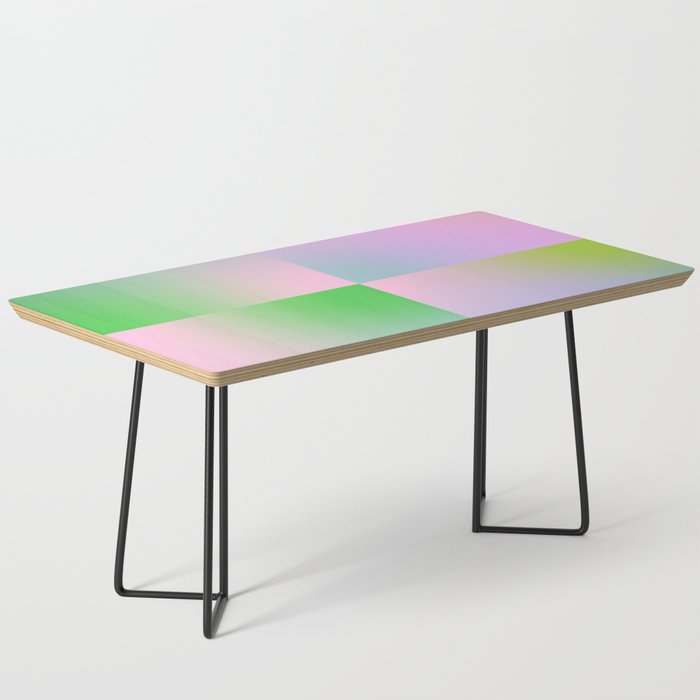 summer gradient pastel checker Coffee Table Gallery Image 1