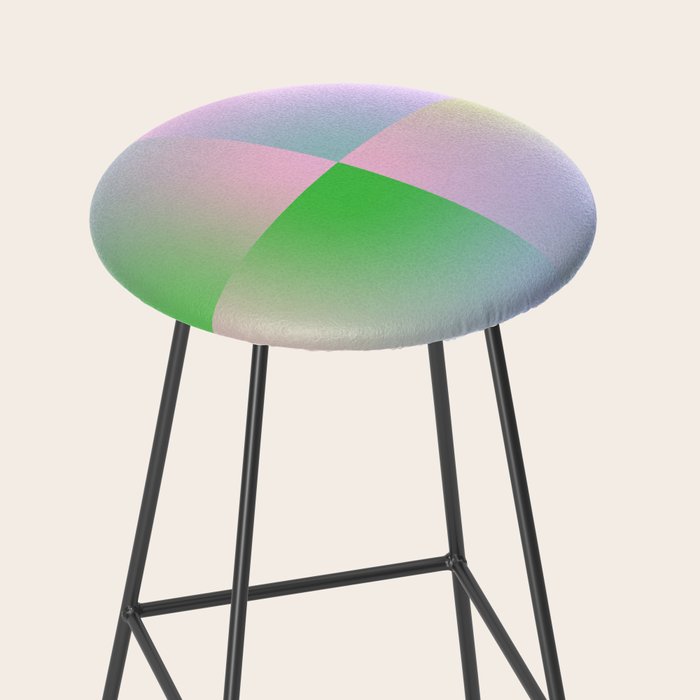 summer gradient pastel checker Stool Gallery Image 2