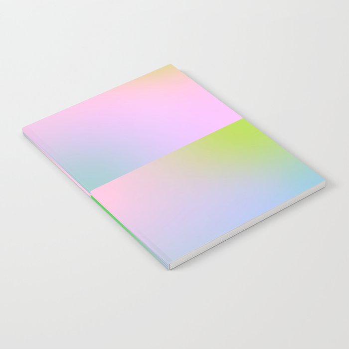 summer gradient pastel checker Notebook Gallery Image 2