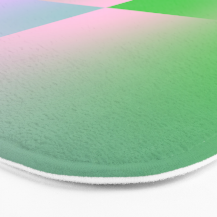 summer gradient pastel checker Bath Mat Gallery Image 3