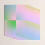 summer gradient pastel checker Wrapping Paper Gallery Image 3