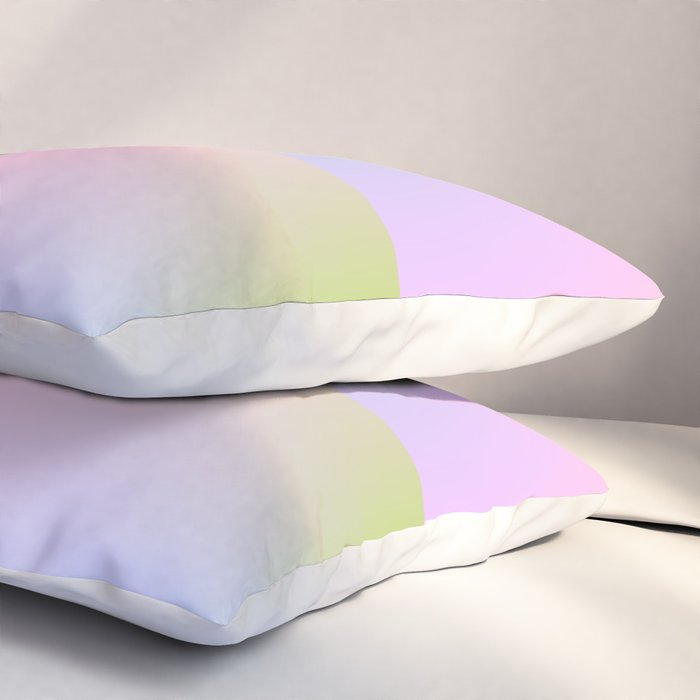 summer gradient pastel checker Pillow Sham Gallery Image 3