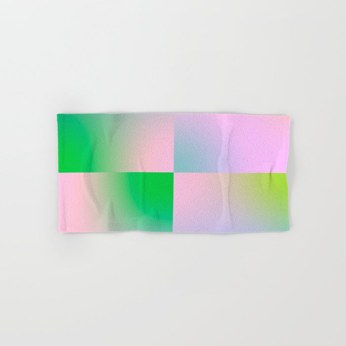 summer gradient pastel checker Bath Towel Gallery Image 1