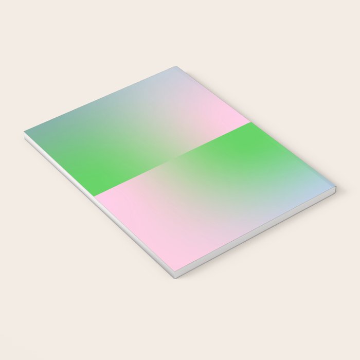summer gradient pastel checker Notebook Gallery Image 3