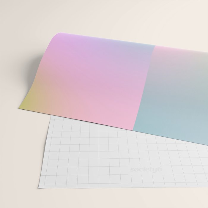 summer gradient pastel checker Wrapping Paper Gallery Image 2