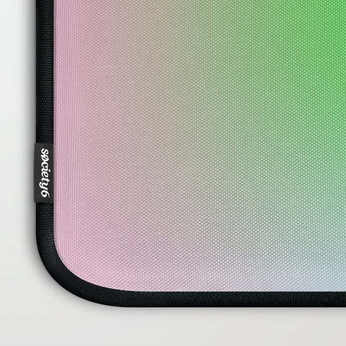 summer gradient pastel checker Laptop Sleeve Gallery Image 3
