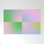 summer gradient pastel checker Welcome Mat Gallery Image 1