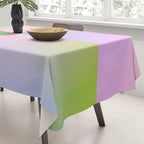 summer gradient pastel checker Tablecloth Gallery Image 3