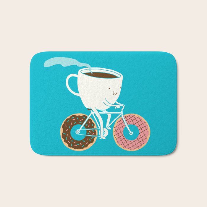 Coffee and Donuts Bath Mat Gallery Image 1
