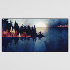 Autumn Moon Reflection Desk Mat Gallery Image 3