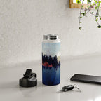 Autumn Moon Reflection Water Bottle Gallery Image 4