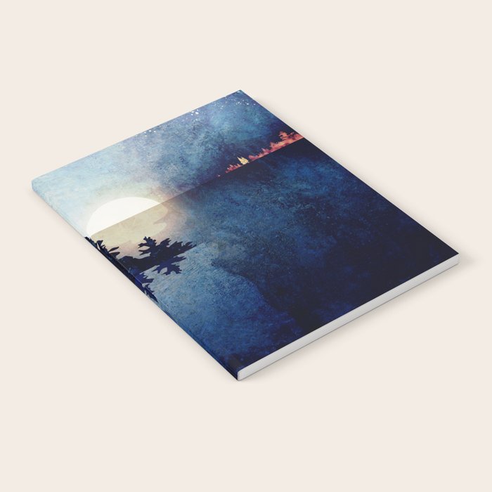 Autumn Moon Reflection Notebook Gallery Image 2
