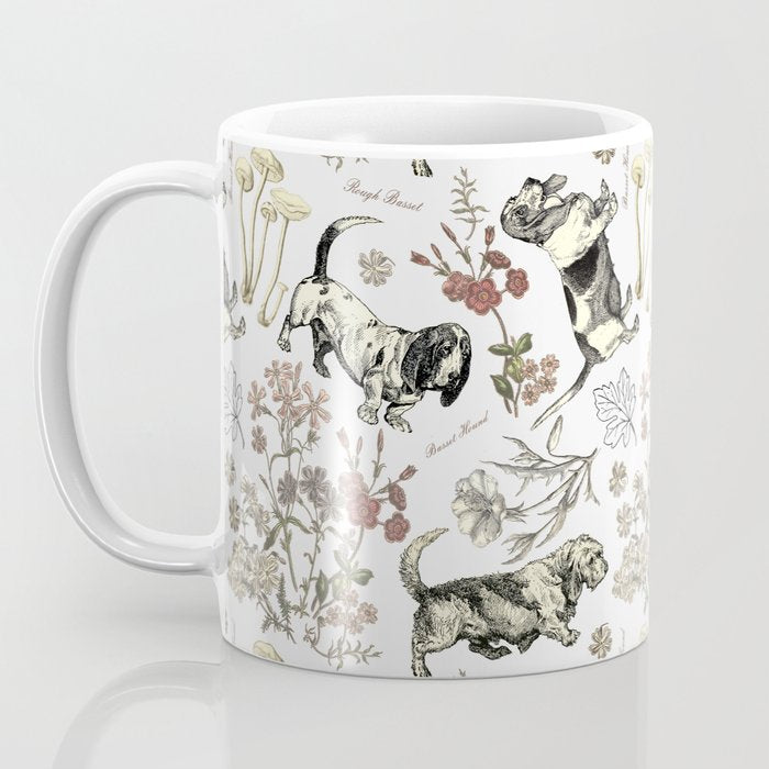 BASSET HOUNDS and MAGICAL MUSCHROOMS  Coffee Mug Gallery Image 3