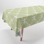Bows & Ribbons Pattern XXIV Pastel Green Tablecloth Gallery Image 1