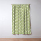 Bows & Ribbons Pattern XXIV Pastel Green Window Curtain Gallery Image 3