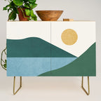 Sunny Lake - Abstract Landscape Credenza Gallery Image 1