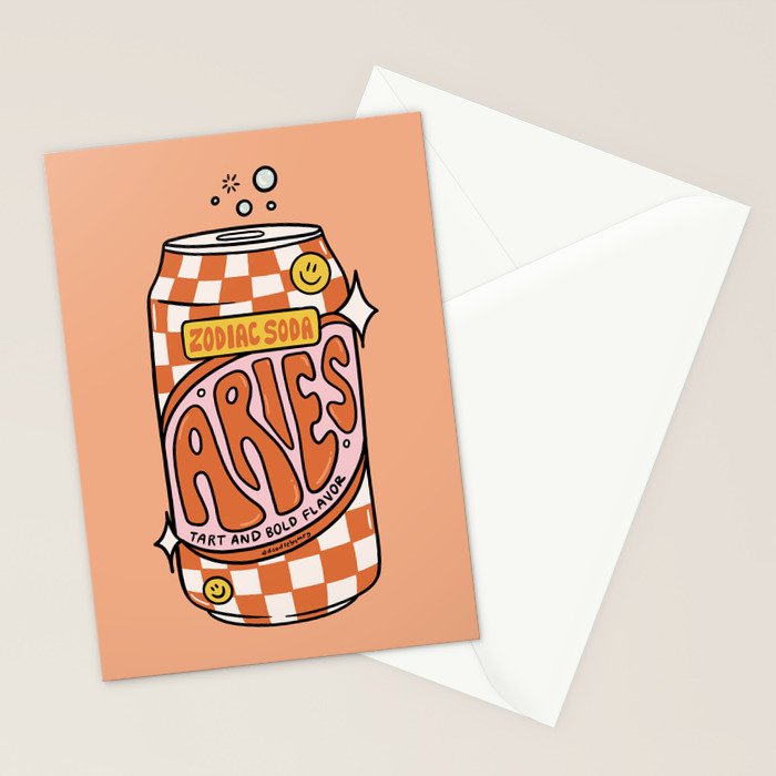 Aries Soda Stationery Card Gallery Image 2