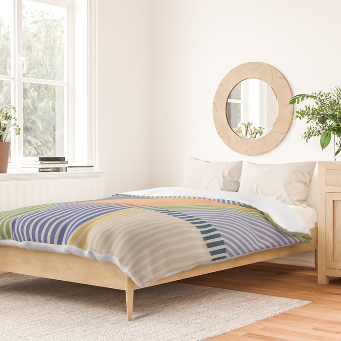 Linear Bauhaus Pattern 2 Duvet Cover Gallery Image 2