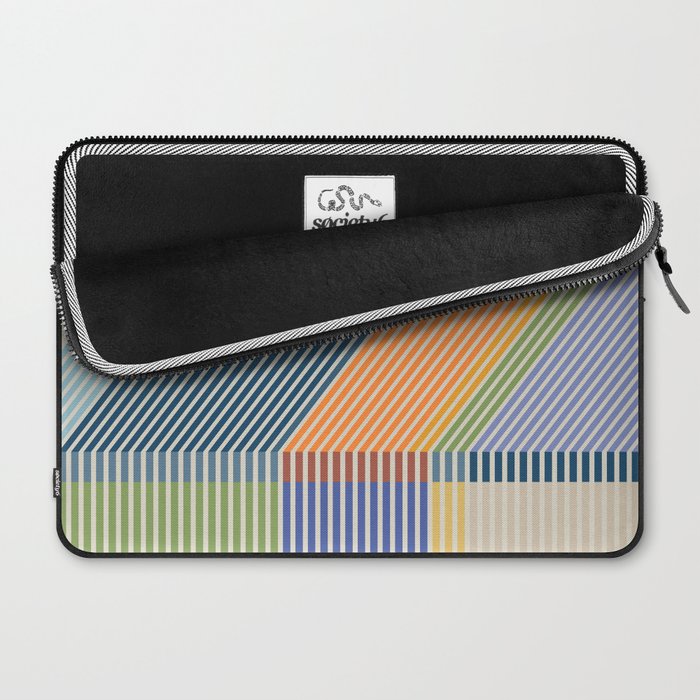 Linear Bauhaus Pattern 2 Laptop Sleeve Gallery Image 2