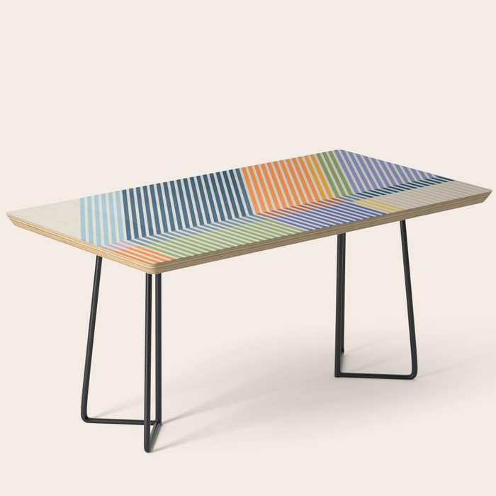 Linear Bauhaus Pattern 2 Coffee Table Gallery Image 1