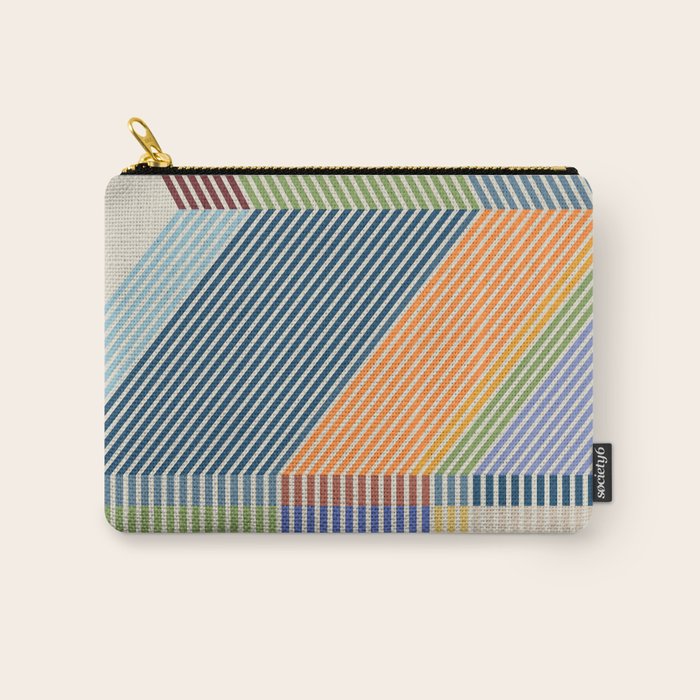 Linear Bauhaus Pattern 2 Carry All Pouch Gallery Image 1