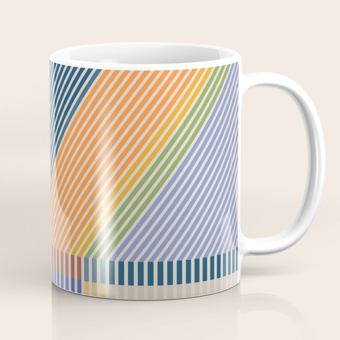 Linear Bauhaus Pattern 2 Coffee Mug Gallery Image 1