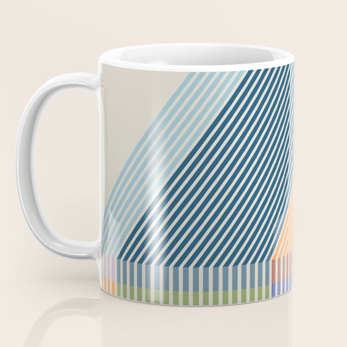 Linear Bauhaus Pattern 2 Coffee Mug Gallery Image 3