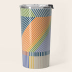 Linear Bauhaus Pattern 2 Travel Mug Gallery Image 2