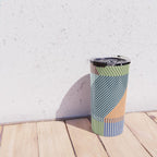 Linear Bauhaus Pattern 2 Travel Mug Gallery Image 4