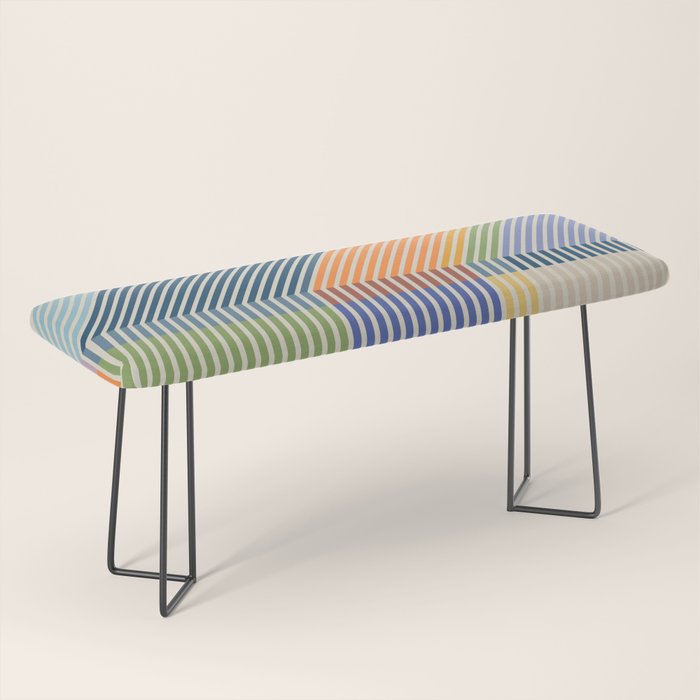 Linear Bauhaus Pattern 2 Bench Gallery Image 1