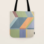 Linear Bauhaus Pattern 2 Tote Bag Gallery Image 1