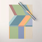 Linear Bauhaus Pattern 2 Wrapping Paper Gallery Image 1