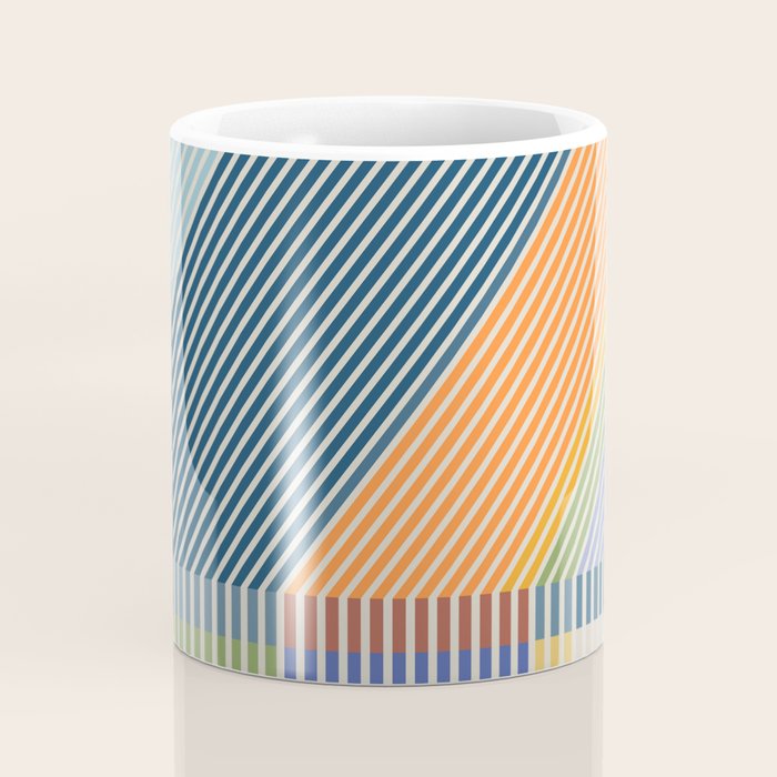Linear Bauhaus Pattern 2 Coffee Mug Gallery Image 4