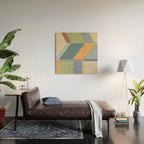 Linear Bauhaus Pattern 2 Wood Wall Art Gallery Image 2