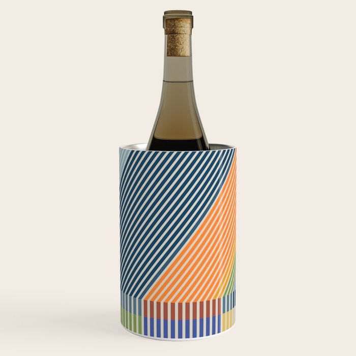 Linear Bauhaus Pattern 2 Wine Chiller Gallery Image 1