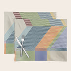 Linear Bauhaus Pattern 2 Placemat Gallery Image 1