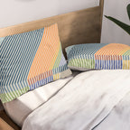 Linear Bauhaus Pattern 2 Pillow Sham Gallery Image 2